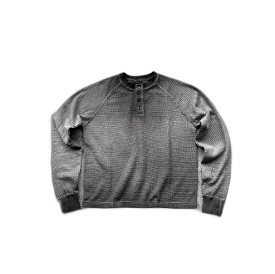 brown gradient henley shirt
