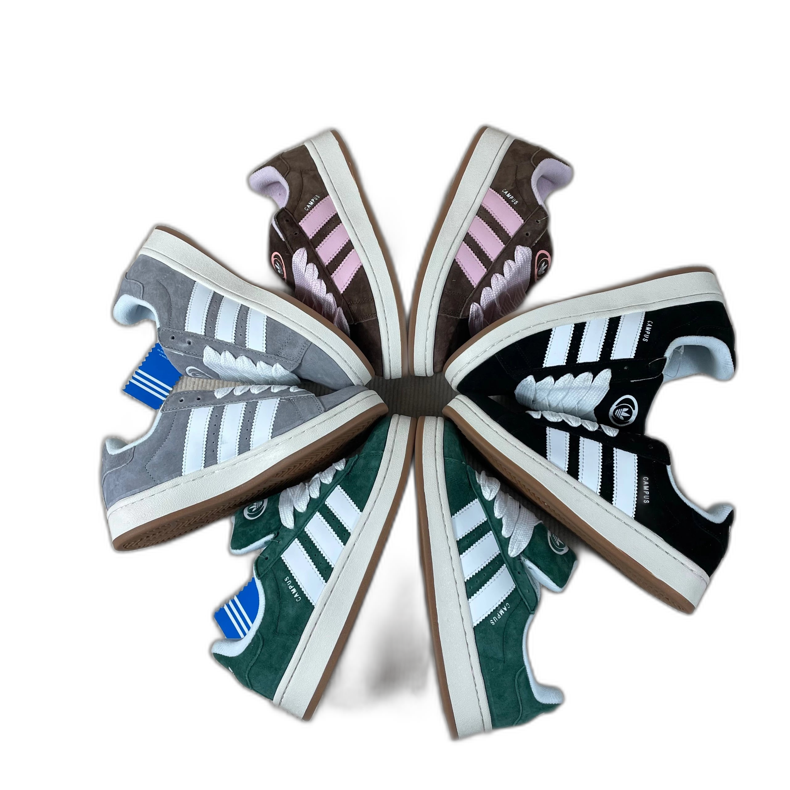 AD originals Campus00s suede low-top sneakers brown pink black white green white gray ^_^