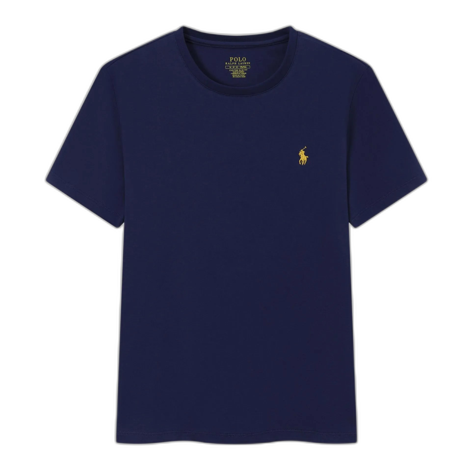 summer men’s round neck t-shirt short sleeve slim fit cotton embroidery classic top casual versatile short sleeve