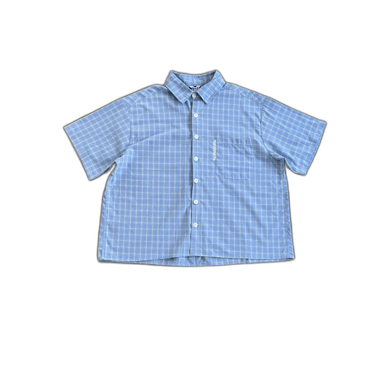 ME plaid short sleeve shirt