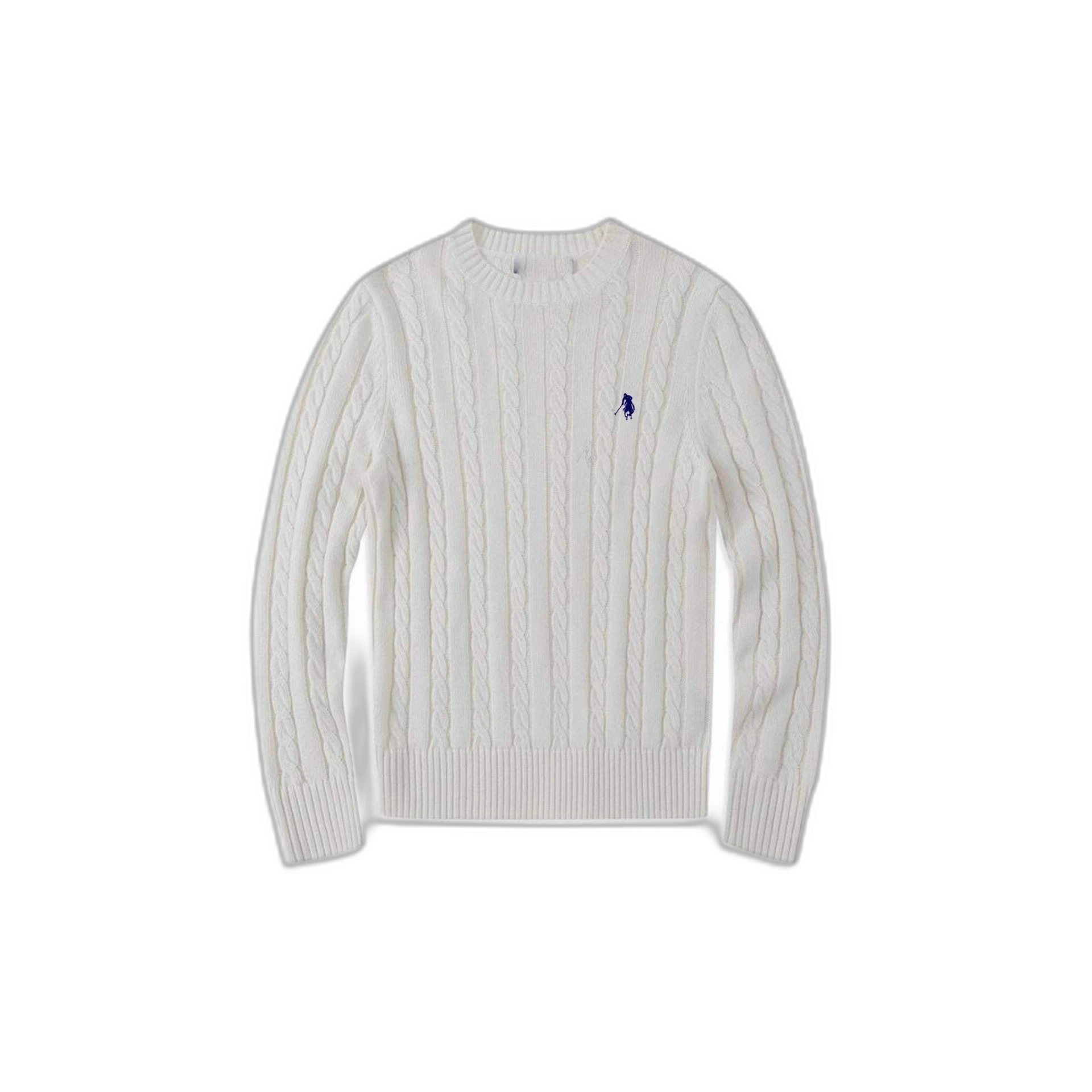 Autumn and winter round neck twist sweater men’s business casual wool blend pony couple sweater