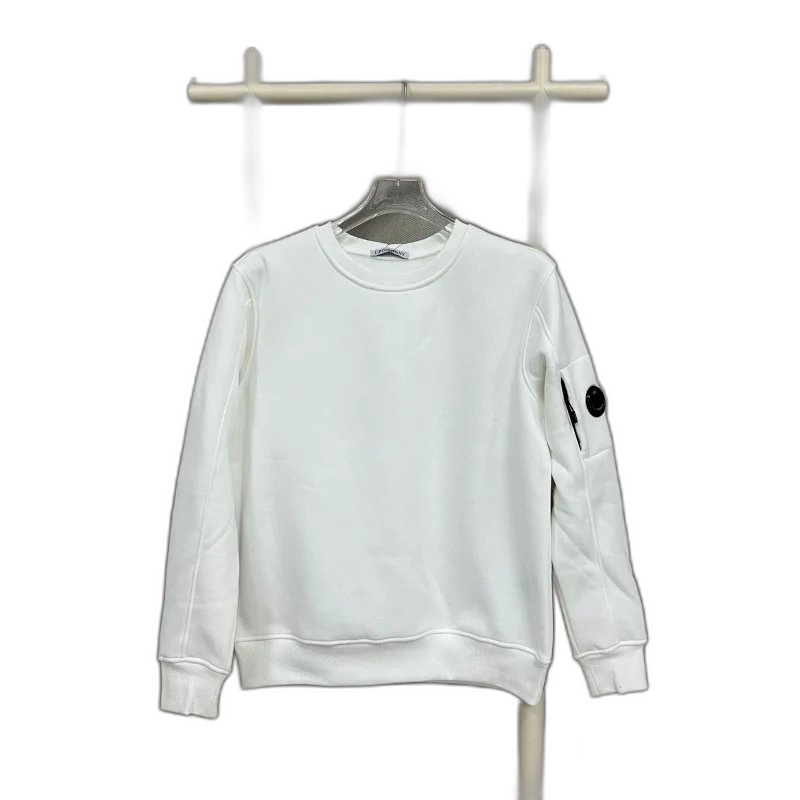 Company foreign trade velvet zipper trendy brand CP glasses round lens pullover casual sweatshirt for men and women