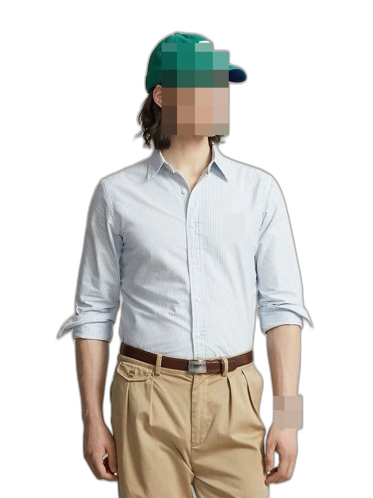 1:1 RL Classic fit Oxford coloured horse shirt Oxford colored horse shirt c
