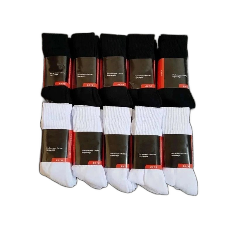 High quality! Solid color high towel bottom sports socks are odor-resistant, breathable and sweat-wicking