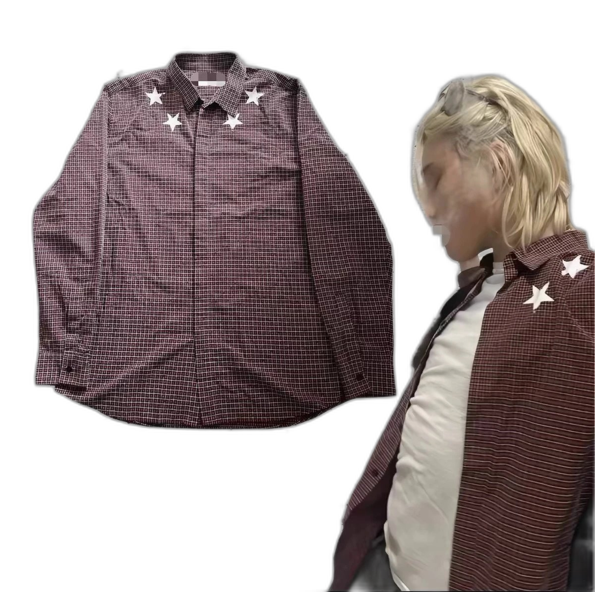 BDSS autonomous star plaid shirt sent within 10 days